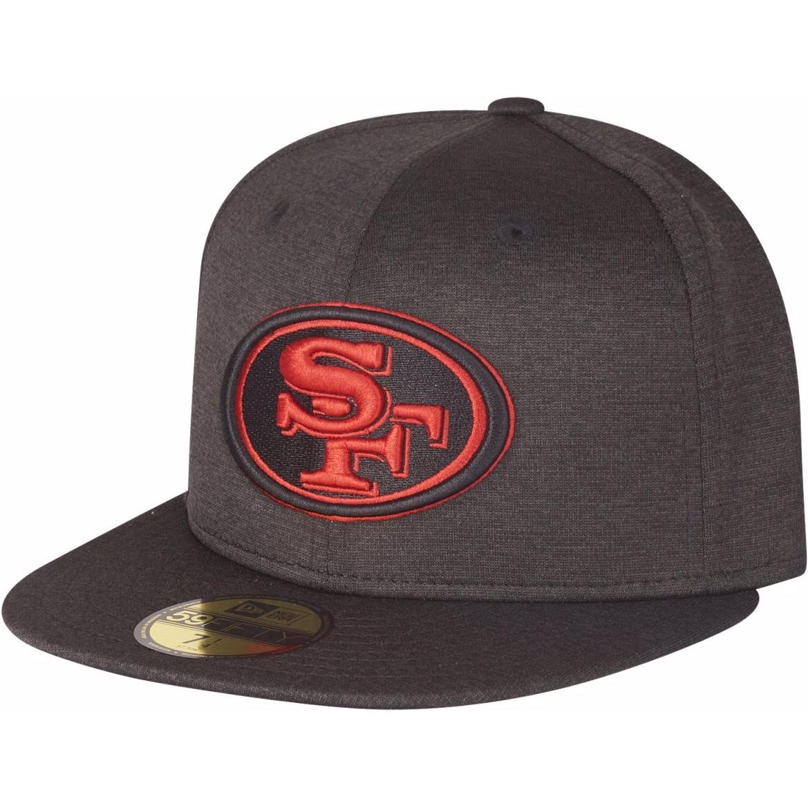 New Era, Herren, Cap, 59Fifty Shadow Tech NFL San Francisco 49Ers, Schwarz, (7 1/4)