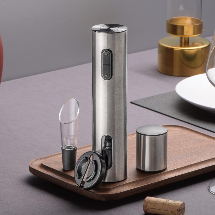 Produktbild CircleJoy Elektrische Weinöffner-Set (Elektrischer Korkenzieher)