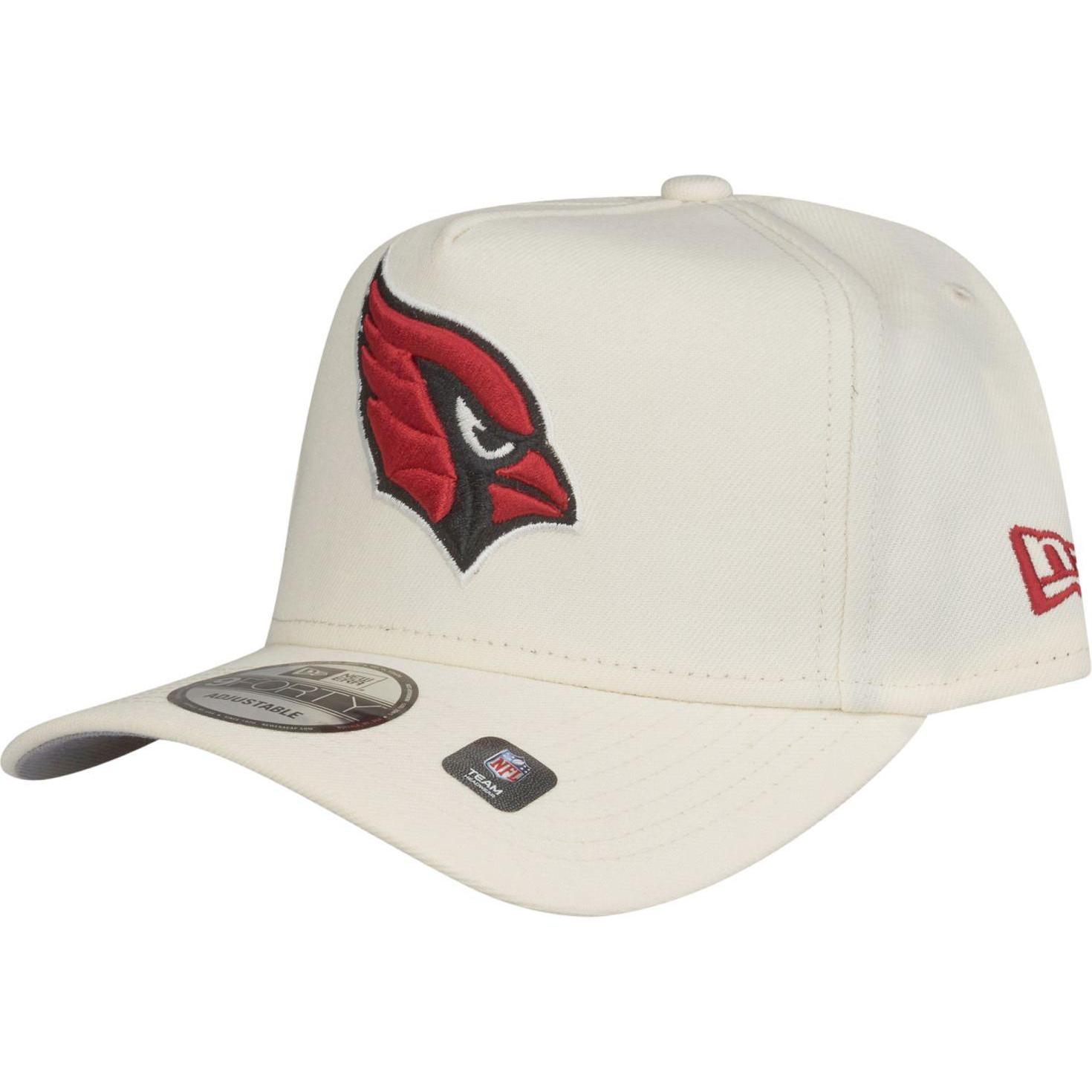 New Era, Herren, Cap, 9Forty A-Frame Cap - Arizona Cardinals chrome white, Beige, (One Size)