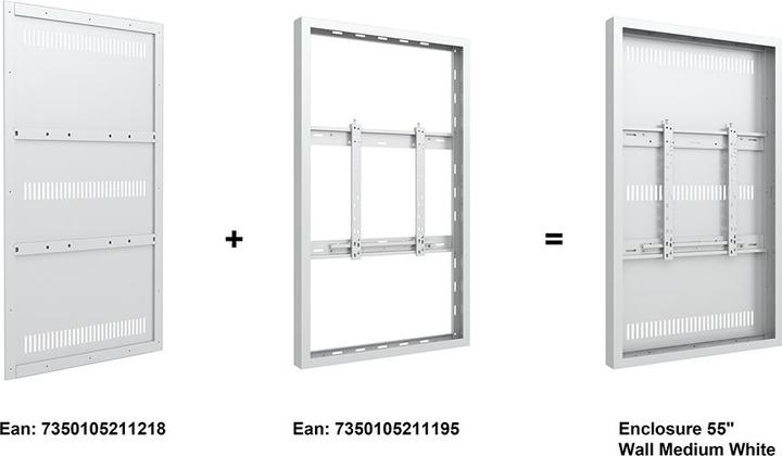 Actual product image Multibrackets Monitor frame, wall mounting, 55"/1195