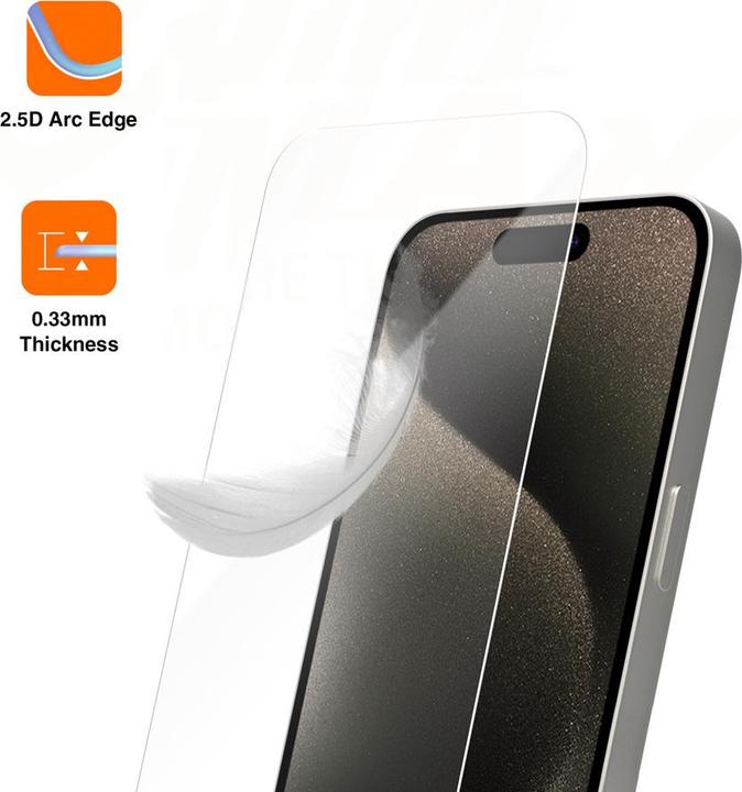 Immagine prodotto Vmax vetro temperato 2,5D Normal Clear Glass per Samsung Galaxyy S24+ (1 pz., Samsung Galaxy S24+)