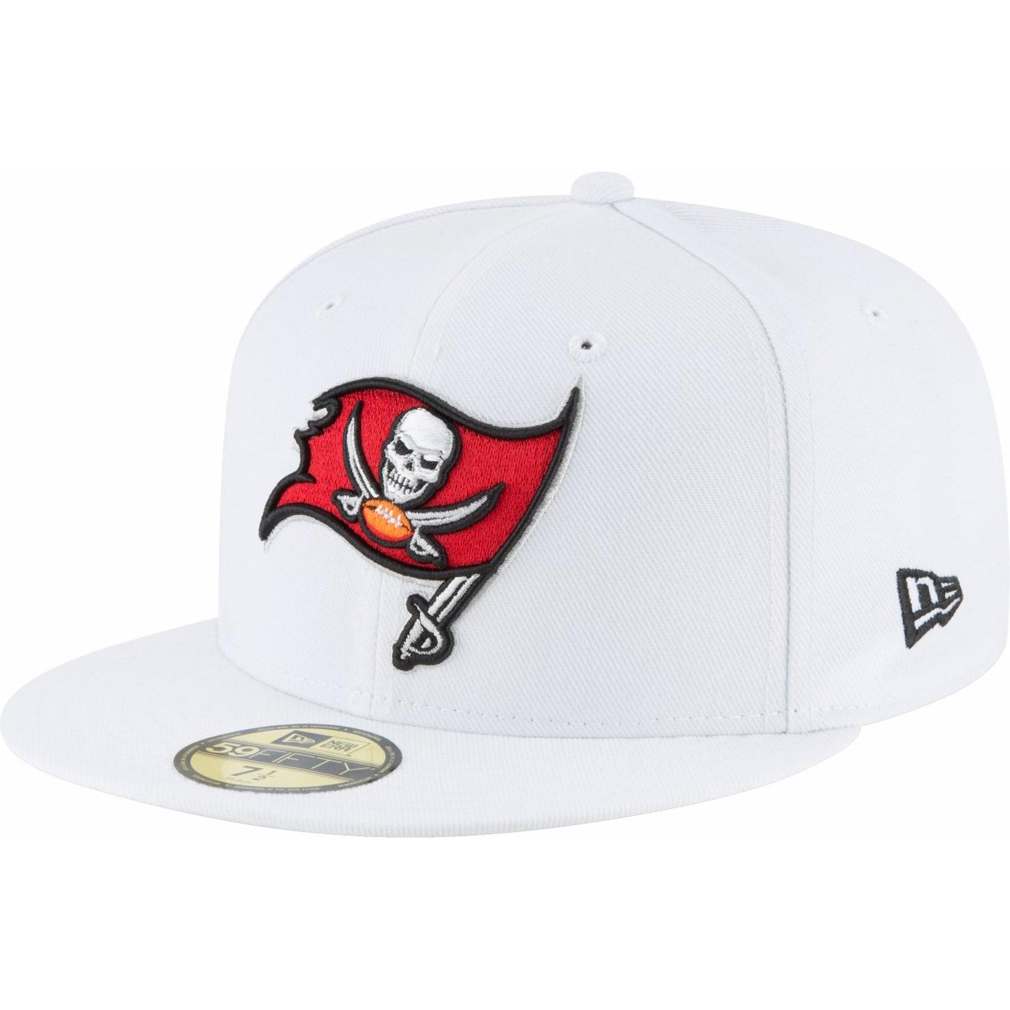 New Era, Herren, Cap, 59Fifty NFL Tampa Bay Buccaneers, Weiss, (7 5/8)