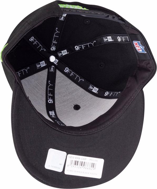 Actual product image New Era 9Fifty Seattle Seahawks Schwaz (54, 55, 56)