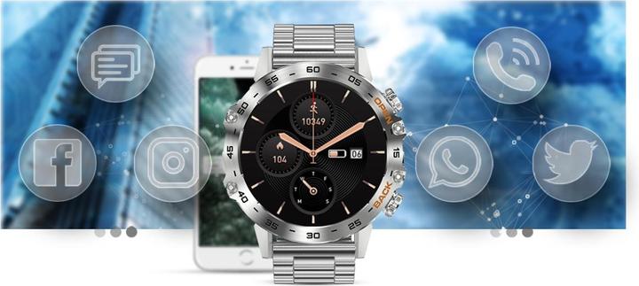 Produktbild Gravity SMARTWATCH MĘSKI GT9-3 - WYKONYWANIE POŁĄCZEŃ, CIŚNIENIOMIERZ (sg021c)
