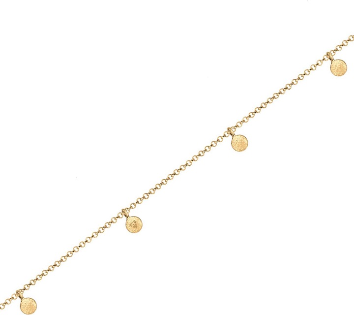 Produktbild Elli Choker mit Plättchen Matt Look (Sterling Silber, 36 cm)