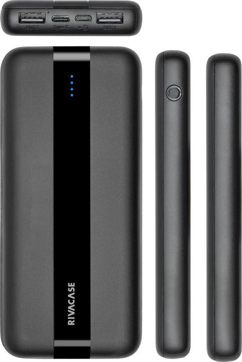 Produktbild Rivacase VA2041 10000 mAh Black Type-C input / output portable battery (10000 mAh, 10 W, 37 Wh)