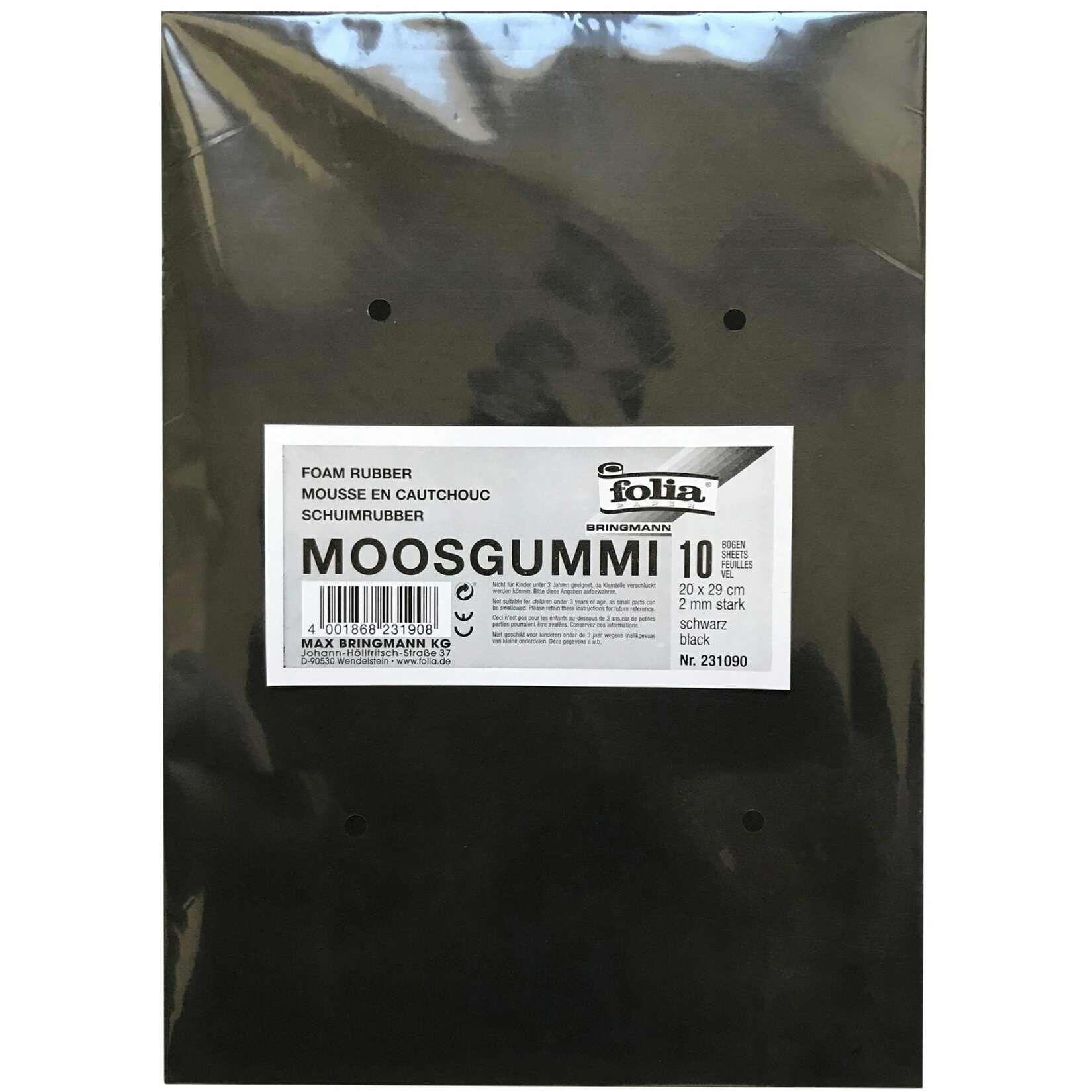 Folia Moosgummi schwarz