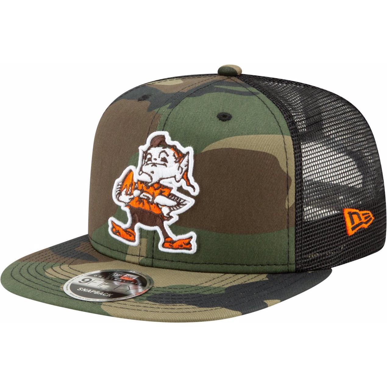 New Era, Herren, Cap, Throwback Cleveland Browns 9Fifty, Grün, (One Size)