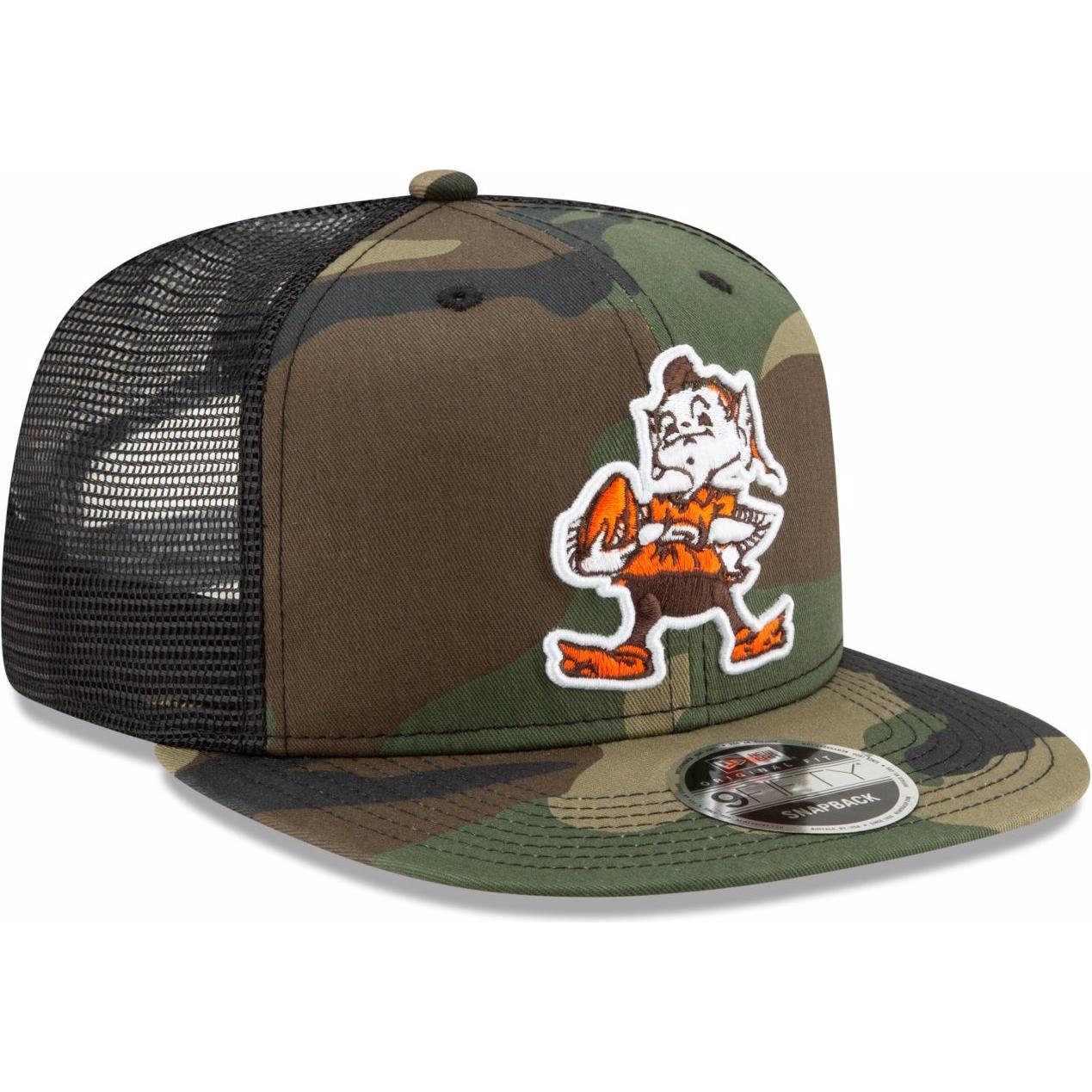 Thumbnail - New Era, Herren, Cap, Throwback Cleveland Browns 9Fifty, Grün, (One Size)