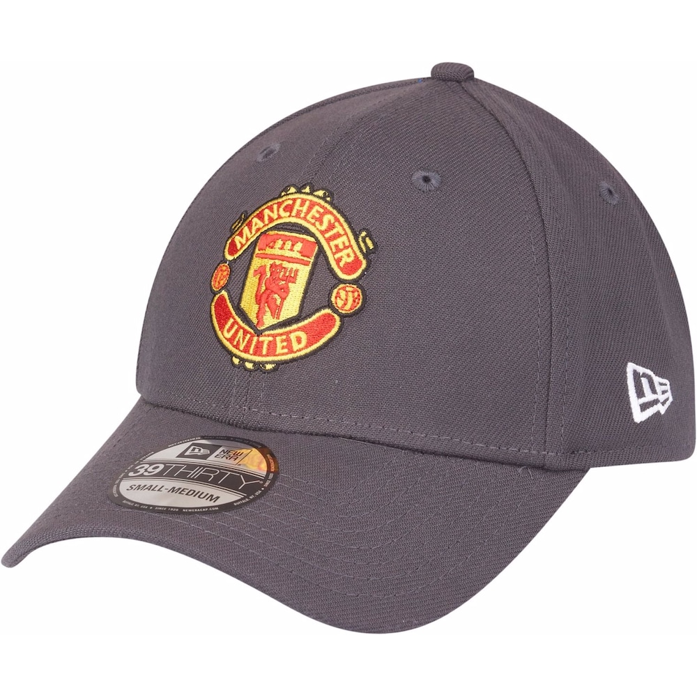 New Era, Herren, Cap, 39Thirty Stretch Manchester United, Grau, (L)