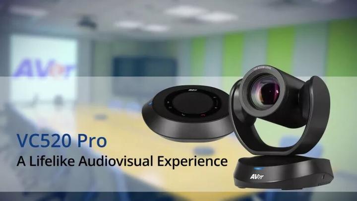 Produktbild AVerMedia VC520 Pro2 PTZ USB Conference Camera 12x optical 1080p Speakerphone + 2 expansion Mics Button f