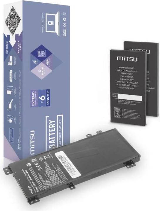 Produktbild Mitsu BATTERIE BC/AS-Z450 (4000 mAh (30 Wh) 7.6V(7.4v) 2 Zellen Li-Polymer) (2 Zellen, 4000 mAh)