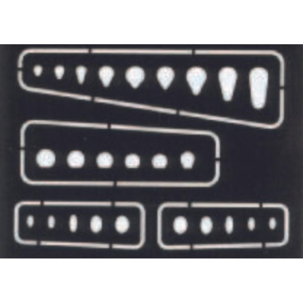 Eduard Ovale und längliche Abdeckungen Gravierschablone