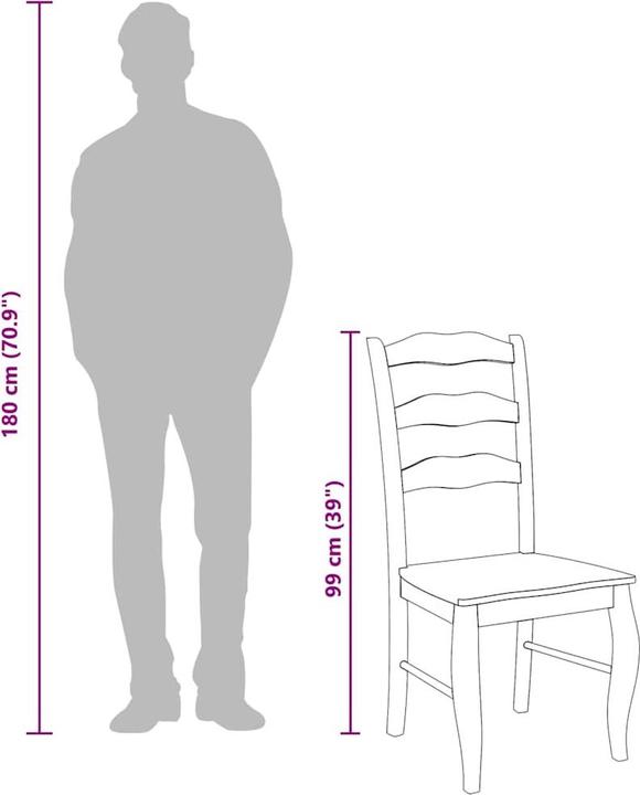 Actual product image vidaXL Esszimmerstuhl