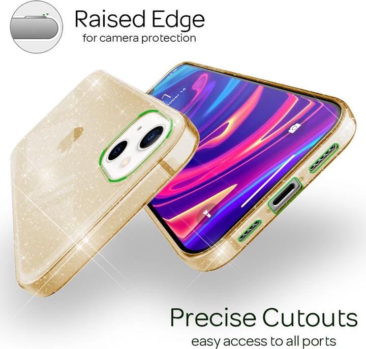 Produktbild Nalia Klare Glitzer Silikon Hülle (Apple iPhone 13)