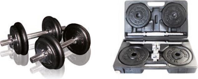 Immagine prodotto Sko Set di manubri in ghisa con custodia TOORX 1,5-20 kg (4 x 2 kg)