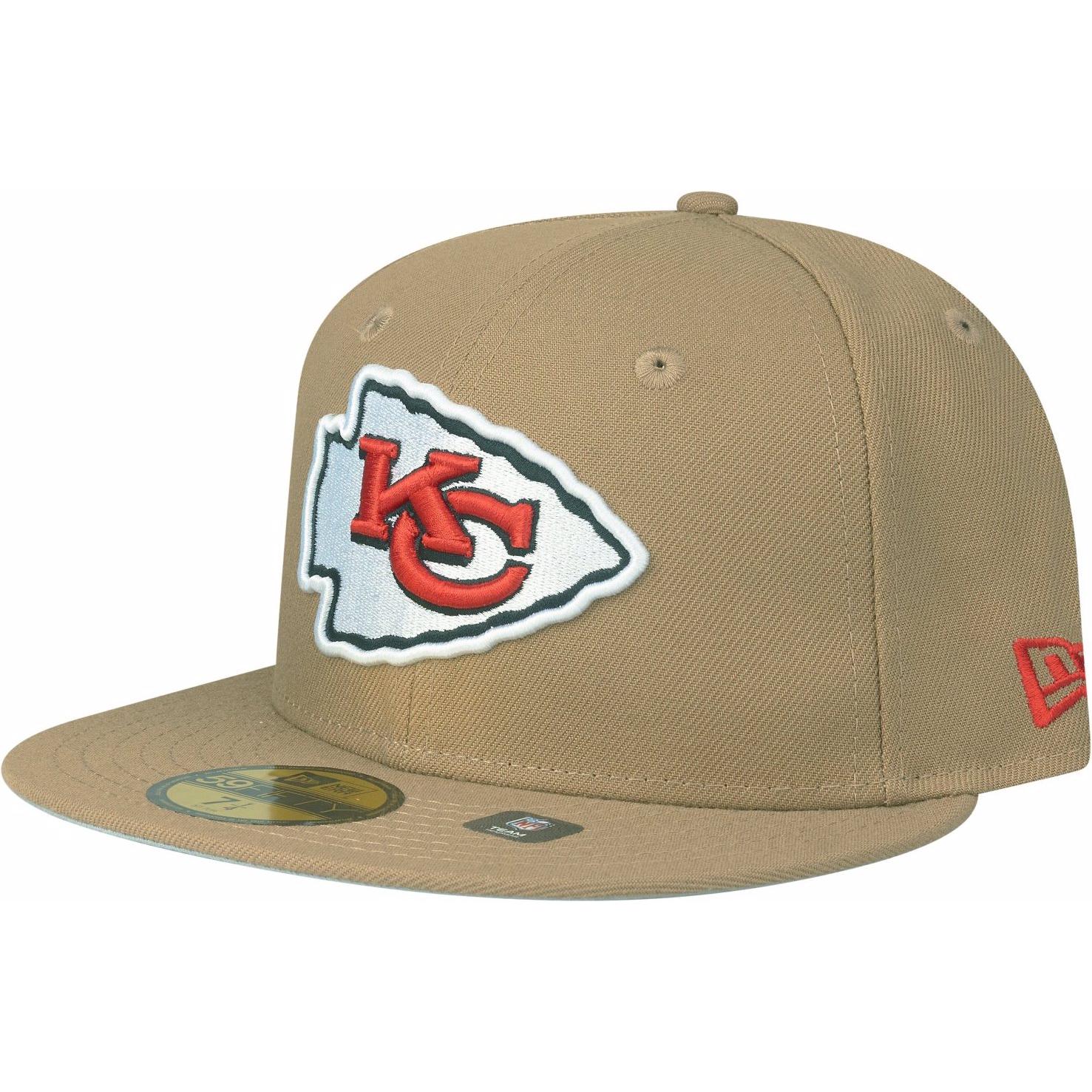 New Era, Herren, Cap, 59Fifty Kansas City Chiefs, Beige, (7 7/8)