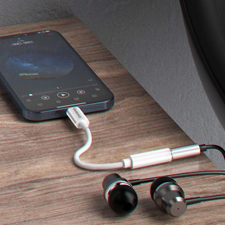 Produktbild Dudao Adapter Headphone Adapter Lightning (male) to 3.5mm mini jack (female) 10cm (3.5mm Klinke, Lightning)
