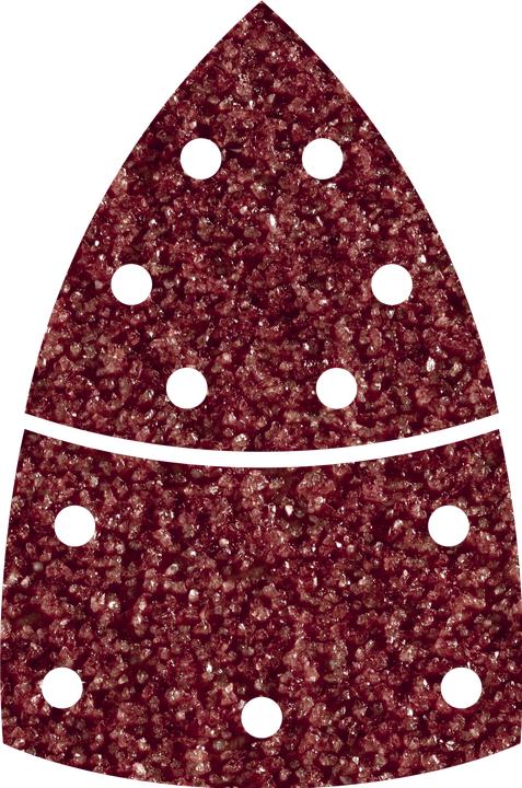 Immagine prodotto wolfcraft 10 fogli abrasivi adesivi 2 pezzi corindone K60 (60, K60)