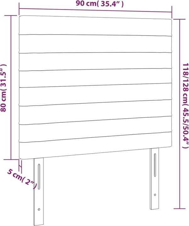Produktbild VidaXL Erin (90 x 5 x 128 cm)