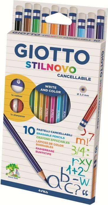 Giotto Matita colorata Stilnovo cancellabile 10s (10x)