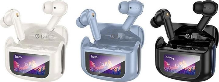 Produktbild Hoco Kabellose Kopfhörer Kabellose Ohrhörer mit Touchscreen TWS ANC ENC EQ21 midnight black (ANC, 7 h, Kabellos)