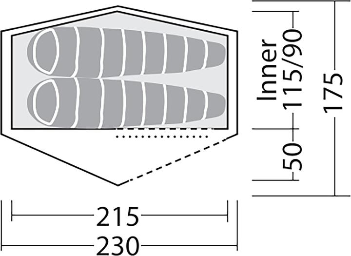Produktbild Robens Starlight 2 Exp (Kuppelzelt, 2.50 kg, 2 Personen)