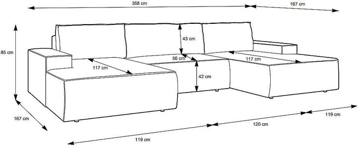 Image du produit Vente-unique Amelia (3 places)