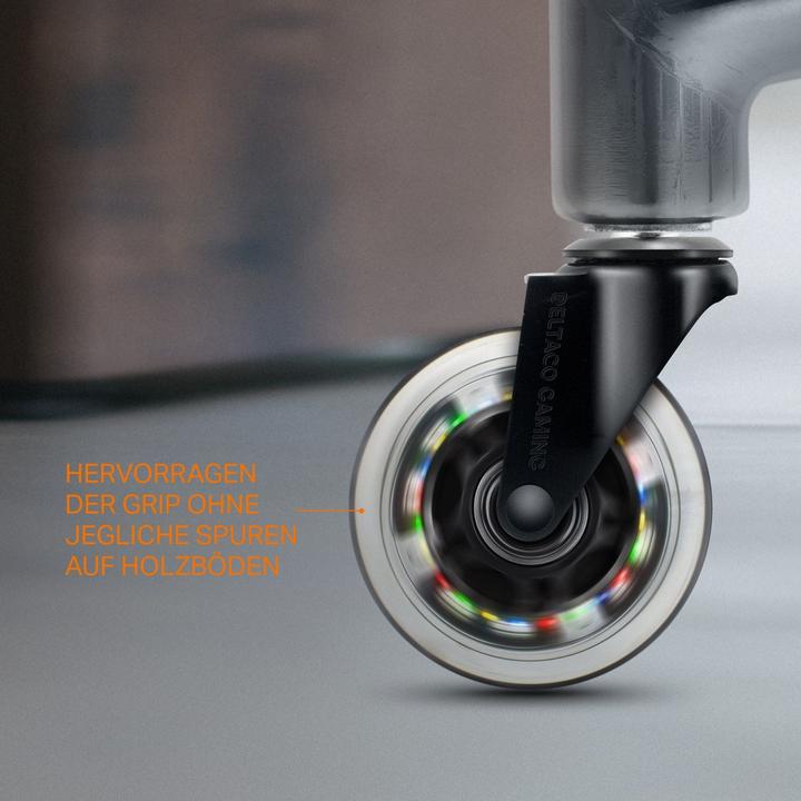 Actual product image Deltaco Gaming Rainbow Casters