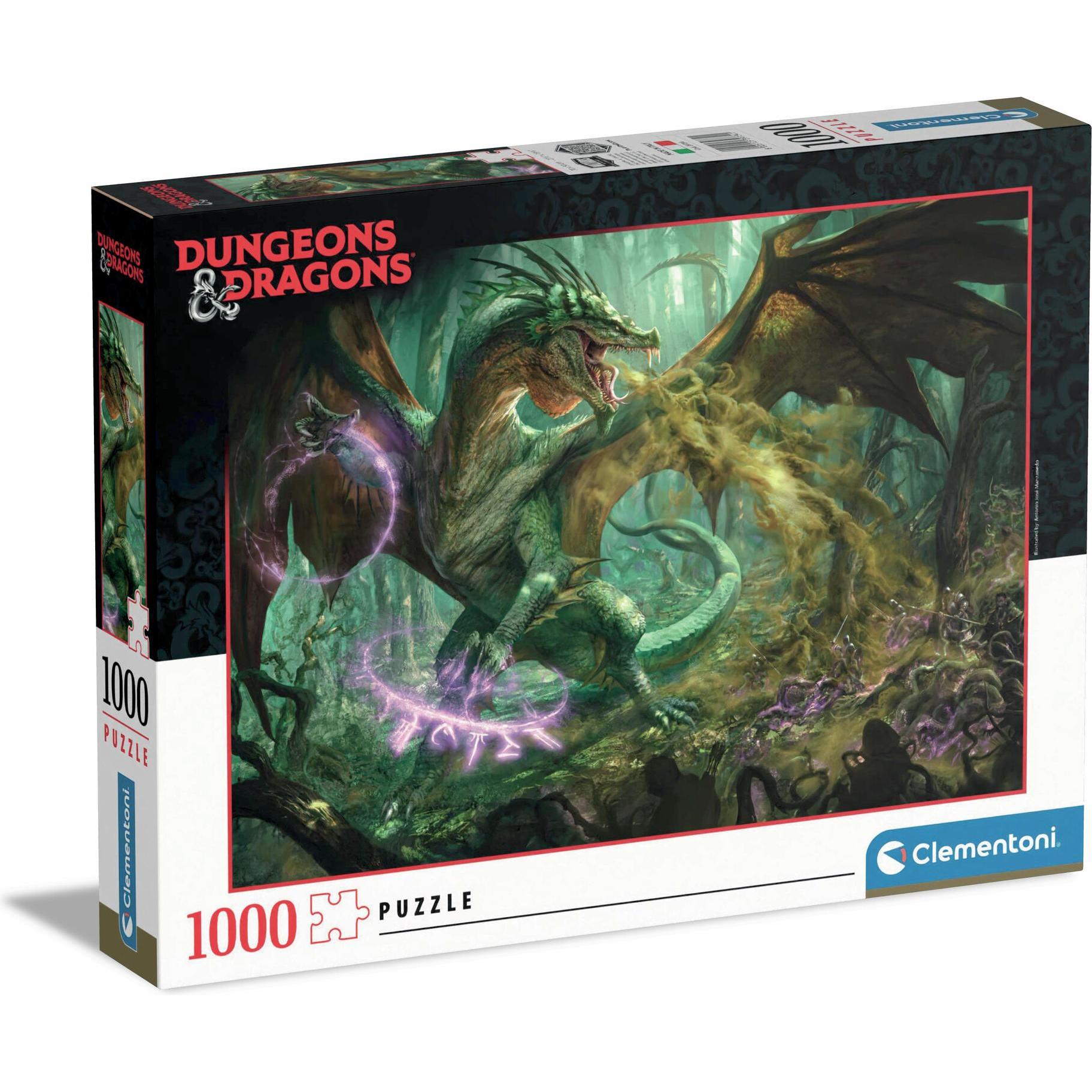 Clementoni Multicolore Donjons Et Dragons - Visuel 3 - Puzzle 1000P (1000 Pezzi)