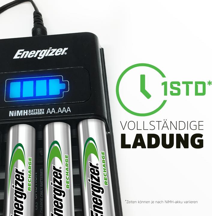 Image du produit Energizer Recharge 1 heure (4 pcs, AA, AAA, 2300 mAh, Piles rechargeables + chargeur)