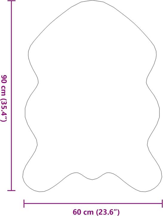 Produktbild vidaXL Wohnzimmerteppich (60 x 90 cm)