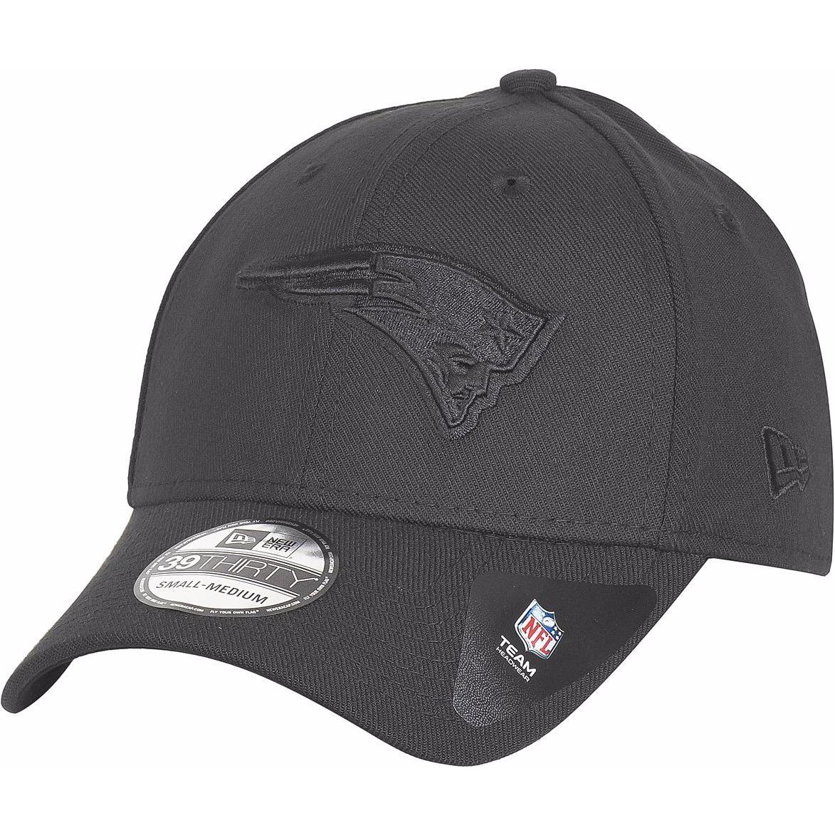 New Era, Herren, Cap, 39Thirty Stretch NFL New England Patriots, Schwarz, (XS)