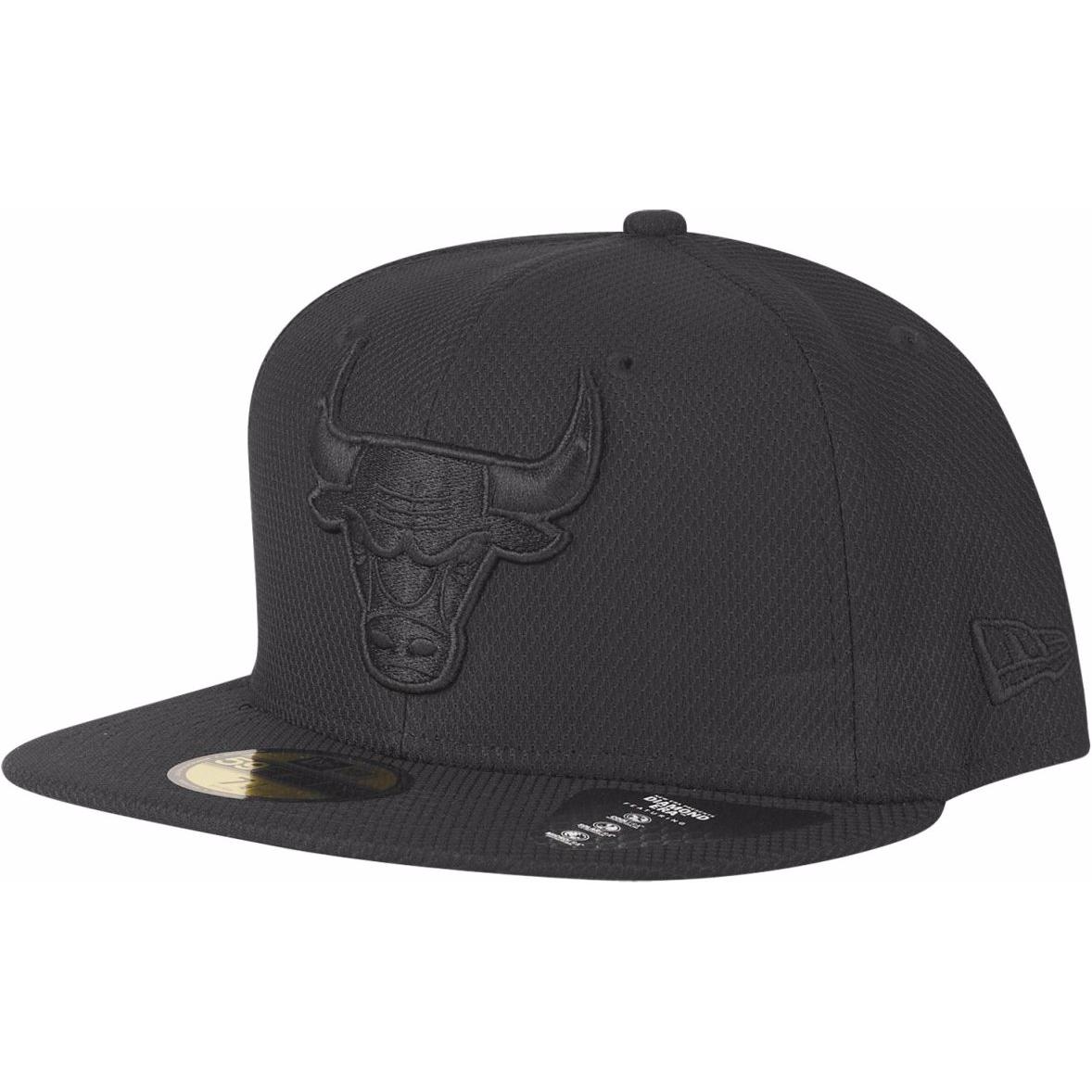 New Era, Herren, Cap, 59Fifty Diamond Chicago Bulls, Schwarz, (7 1/2)