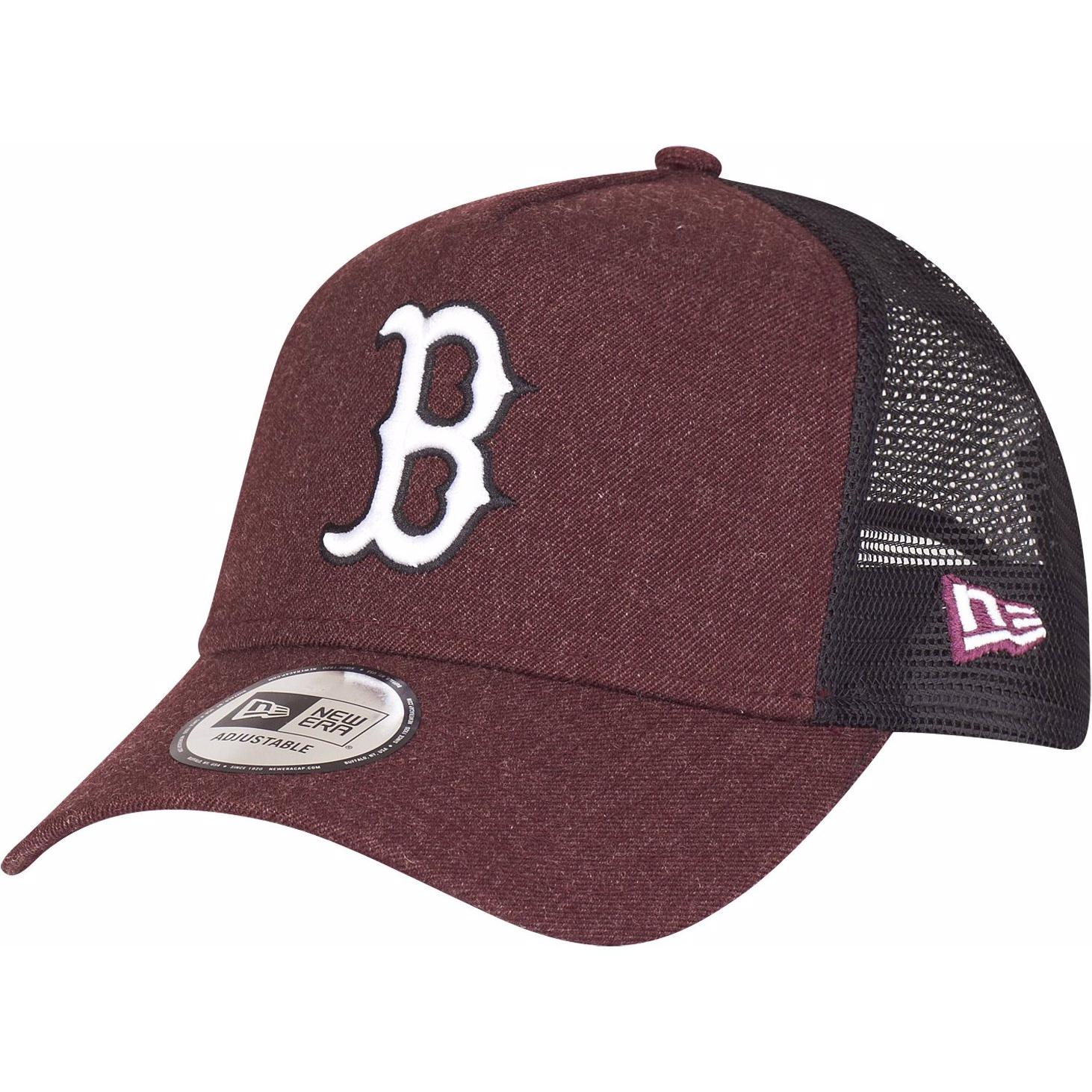 New Era, Herren, Cap, Trucker Heather Boston Sox, Rot, (One Size)