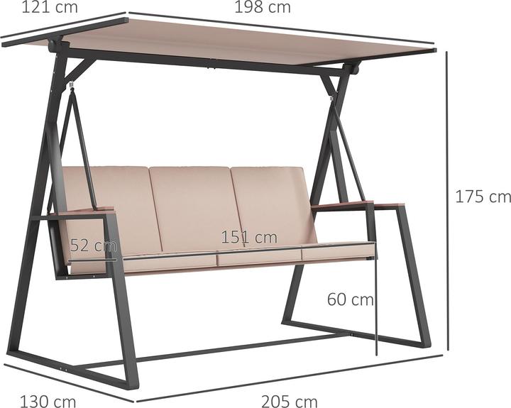Immagine prodotto Outsunny L'altalena di Hollywood