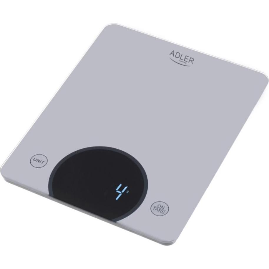Thumbnail - Adler AD 3173S kitchen scale Grey Built-in Rectangle Electronic kitchen scale, Küchenwaage, Grau
