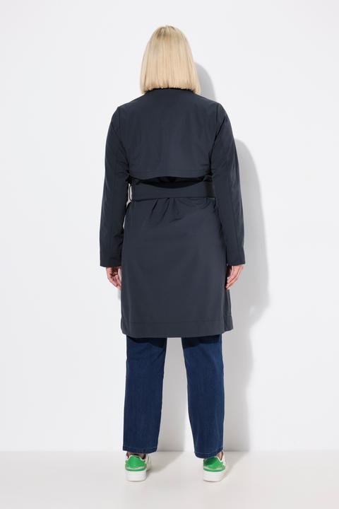 Produktbild Ulla Popken HYPRAR Softshell-Trenchcoat, wasserabweisend, Gürtel (56)