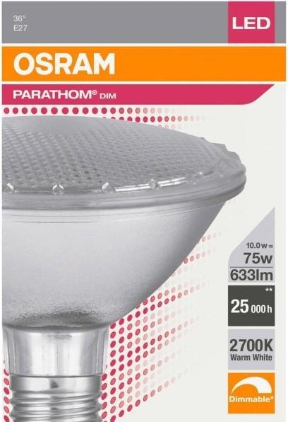 Produktbild Osram Parathom Dim Par30 (E27, 10 W, 633 lm, 1 x, G)