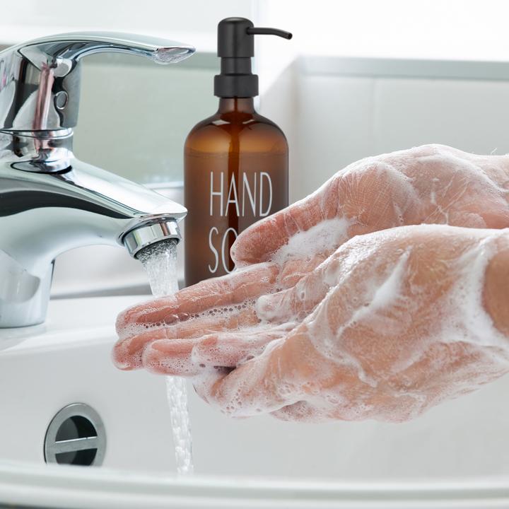 Actual product image Relaxdays 2x glass soap dispenser