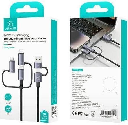 Produktbild Usams 6in1 (2 m, USB 2.0, 240 W)