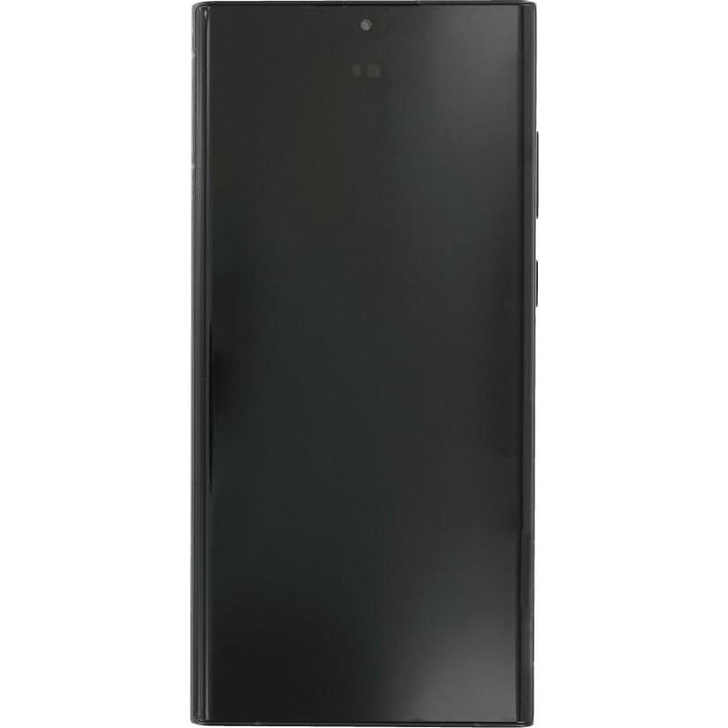 Samsung Display-Einheit + Rahmen für S908 Galaxy S22 Ultra graphit/ sky blue /rot GH82-27488E (Display, Samsung Galaxy S...