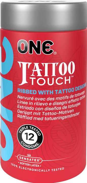 One Tattoo Touch - Pattern embossed condoms from (12 pcs.)