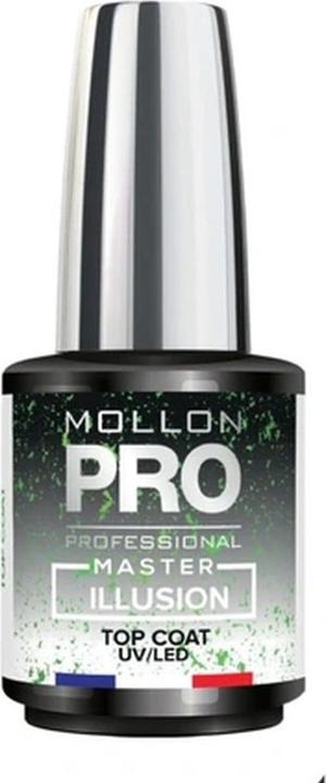 Mollon Pro Mol Master Top Coat Illusion Green - 12ml (Illusion Green, Top Coat)