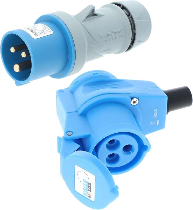 Produktbild Kalle das Kabel Kalle Verlängerungskabel CEE 230V 16A Winkel Extreme Signal Orange IP44 (1.50 m, CEE 7/3)