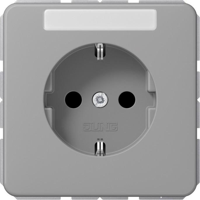 JUNG, Steckdose, Steckdose 1f gr glz CD UP IP20 BSF ZP CD1520BFNAGR