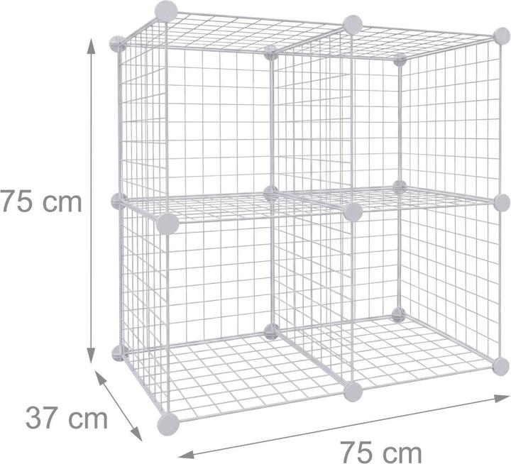 Actual product image Relaxdays Cube unit (75 x 37 x 75 cm)