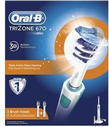 Actual product image Braun TriZone 670 incl. 2nd brushhead (Sonic toothbrush)
