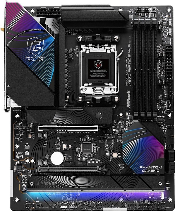 AsRock Phantom Gaming X870 Riptide WiFi (AM5, AMD X870, ATX)