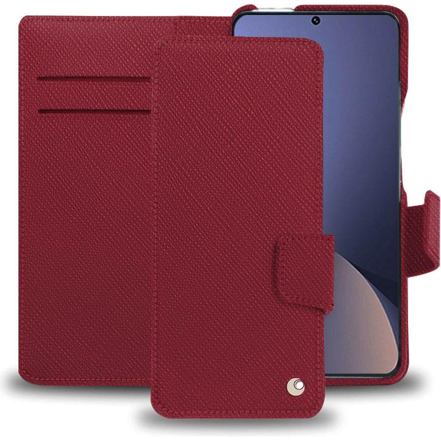 Noreve Lederschutzhülle Xiaomi 12 Pro (Xiaomi 12 Pro), Smartphone Hülle, Rot